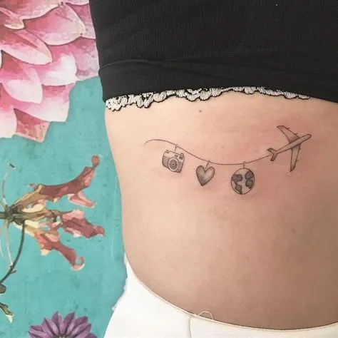 Los mejores tatuajes para amantes de los viajes