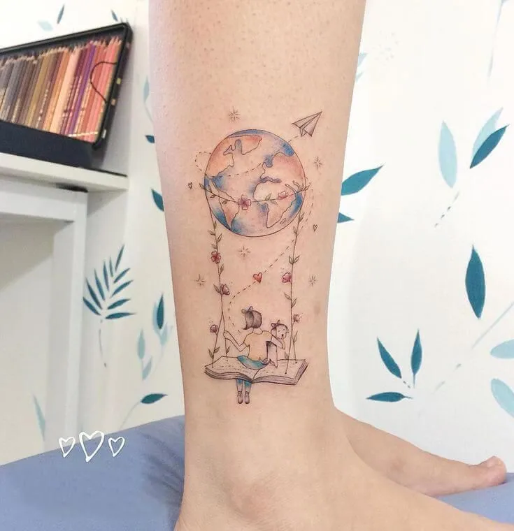 Los mejores tatuajes para amantes de los viajes