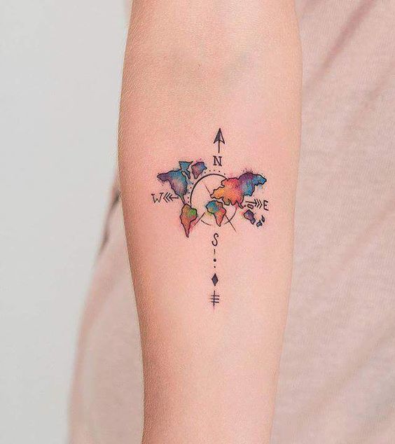 Los mejores tatuajes para amantes de los viajes