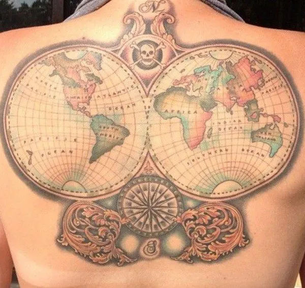 Los mejores tatuajes para amantes de los viajes