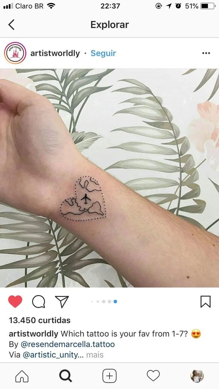 Los mejores tatuajes para amantes de los viajes