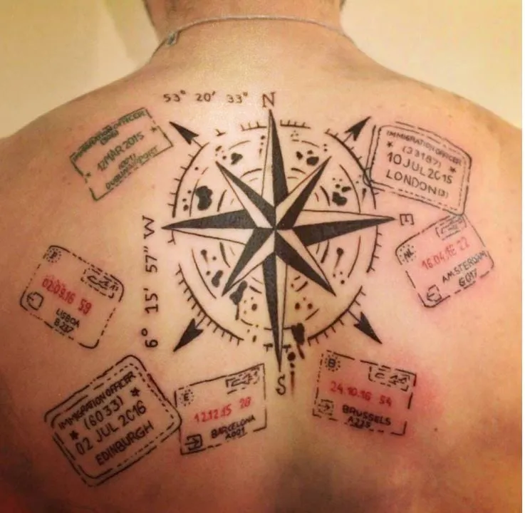 Los mejores tatuajes para amantes de los viajes