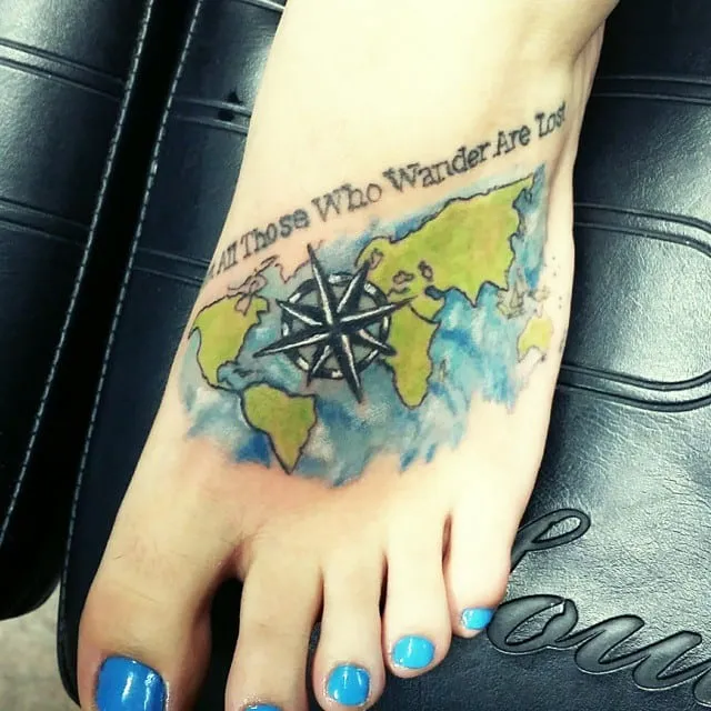 Los mejores tatuajes para amantes de los viajes